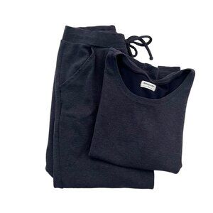 Tommy John Lounge Set Zen Waffle Tee and Jogger Night Sky Navy Womens Size Small